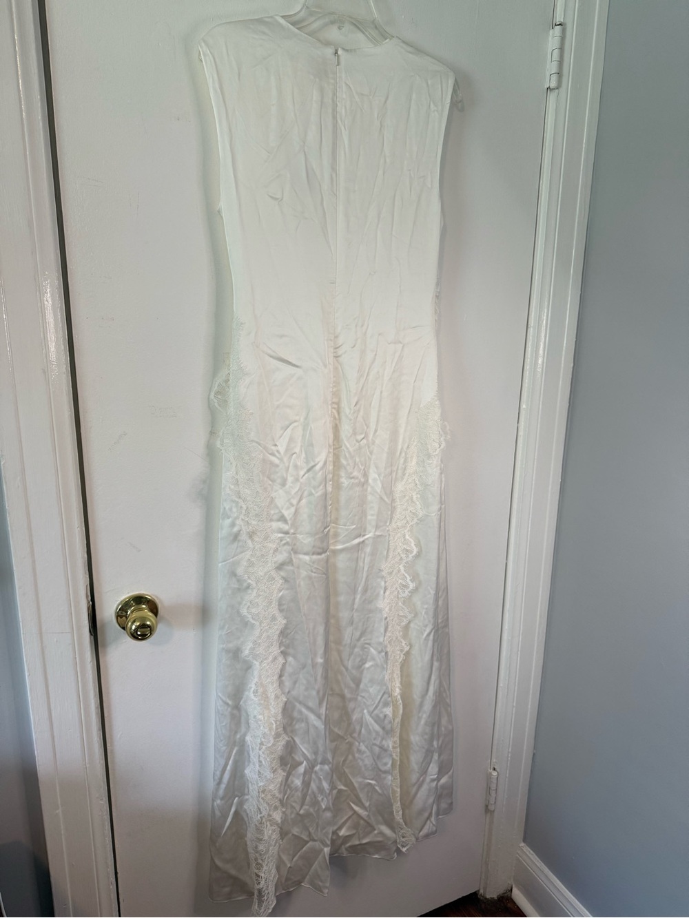 NWT Shona Joy at Anthropologie Ivory Allegra Lace Panelled Maxi Dress. Size 8 - Picture 6 of 13